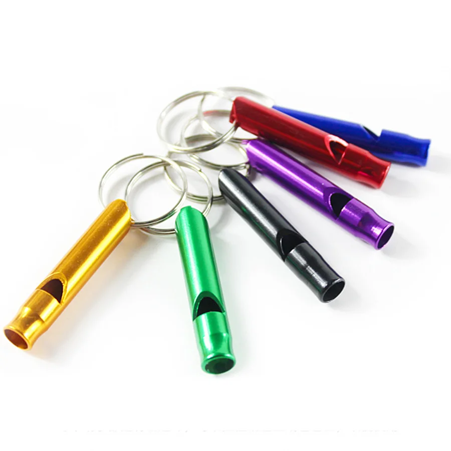 Cheap Price Custom Aluminum Alloy Whistle Key Chain Lifeguard Whistle