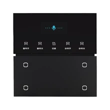 Tuya Smart Life Zigbee Built-in Voice Control Switch for 4 Gang Light Switch 12-Way Scene Remote Controller Smart 85-250V