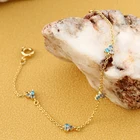Real Gold Bracelet 2022 Exquisite Real Gold Plated Gem Zircon Stone Bracelet For Women Jewelry
