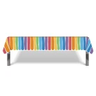 Birthday Party ZB034 Rainbow 130*220cm Birthday Party 1 Time Tablecloth PE Party Tablecloth