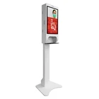 Player With 21.5" Floor Stand LCD Advertising Screen Player With Face Recognition Automatic Sanitizer Dispensers