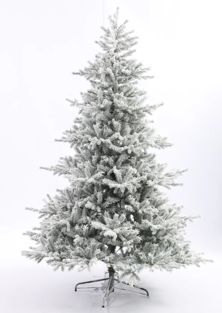 China Wholesale Pine Needle Christmas Tree Nice Natural Green & White Snow for Festival Celebration Decorations details