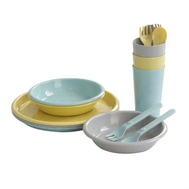 Hot Sale 15 PCS /Set Plastic Tableware Set Food Container For Kids  Dinnerware Sets