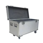 Case Oem Large Capacity Rolling Designer Waterproof Removable Aluminum Transport Flight Case With Casters