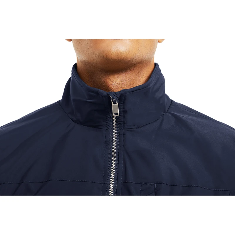 Men's Cargo Hiking Jacket Spring Thin Multi-pocket Tactical Elastic Cuffs Waterproof Baseball Zipper Coats