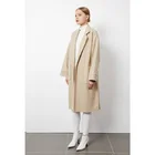 Coat Solid Color Designers Fall Clothes Causal Wool Blend Trench Long Women Coat 2021