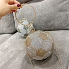 Bags Evening 2020 Hot Sale Fashion Rhinestone Messenger Basketball Clutch Bags Ladies Evening Purse Handbag