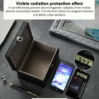 Faraday Box PU Leather Anti Theft Signal Blocking Box RFID Car Key Faraday Box Signal Blocker Box