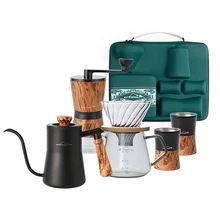 Camping coffee gift box set, portable camping hand brewed coffee utensils new product ideas 2024