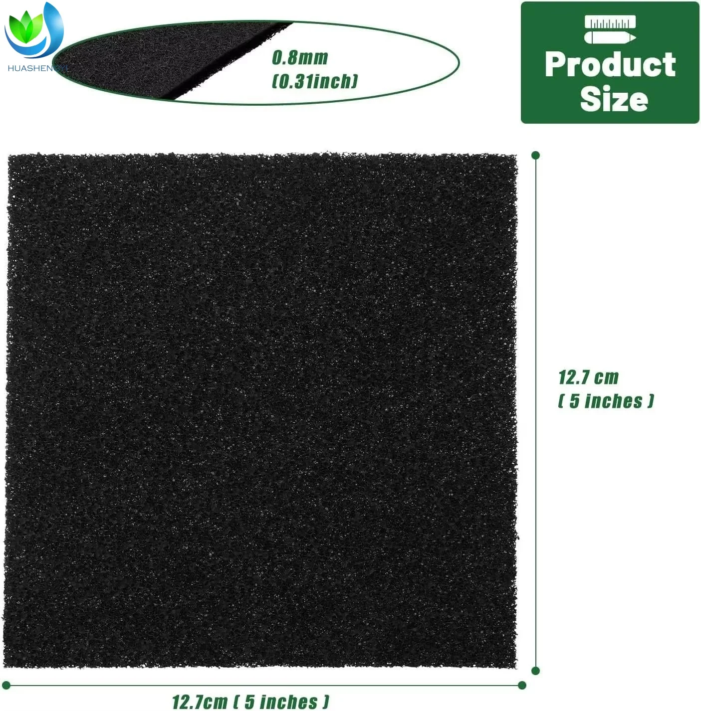 product high quality 10 pac compost bin filters synthetic fiber activated carbon filter sheets for kitchen compost bucket recycle bin-4
