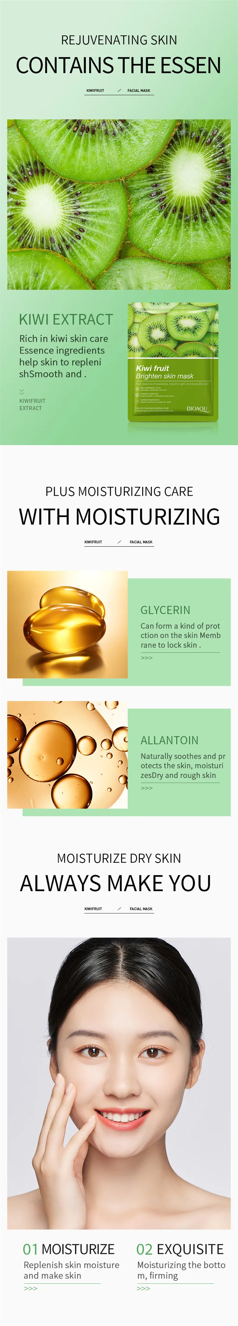 Oem Natural Fruits Face Masks Skincare Antiacne Moisturizing Skin