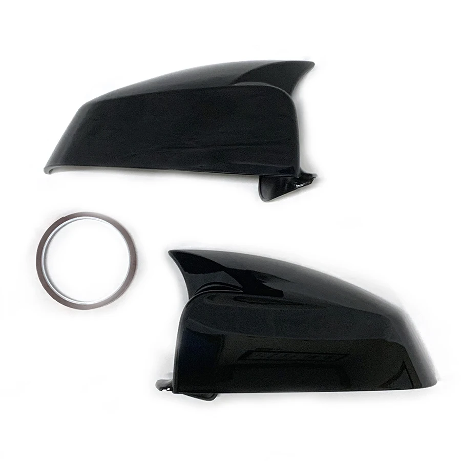 product tiypeor ox horn look rear view side door wing mirror covers for bmw 5 series e60 2007 2010 2008 2009 exterior body kits-6