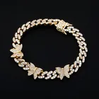 Cz 5mm 8 Inch White Gold Plated Hip Hop Jewelry Black CZ Tennis Bracelet