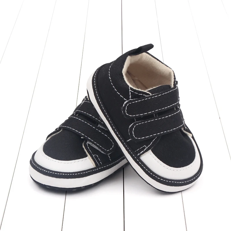 Spring and Autumn New 0-1 Year Old Baby Double Strap with Soft Sole Non-slip Baby Toddler Shoes factory