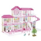 Doll 2021 Plastic Material Fashion Kids Plastic Play House Girls Toy DIY Doll House