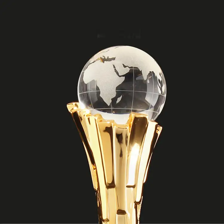 product hot sale shining custom earth crystal metal award trophy creative design for business gifts-8