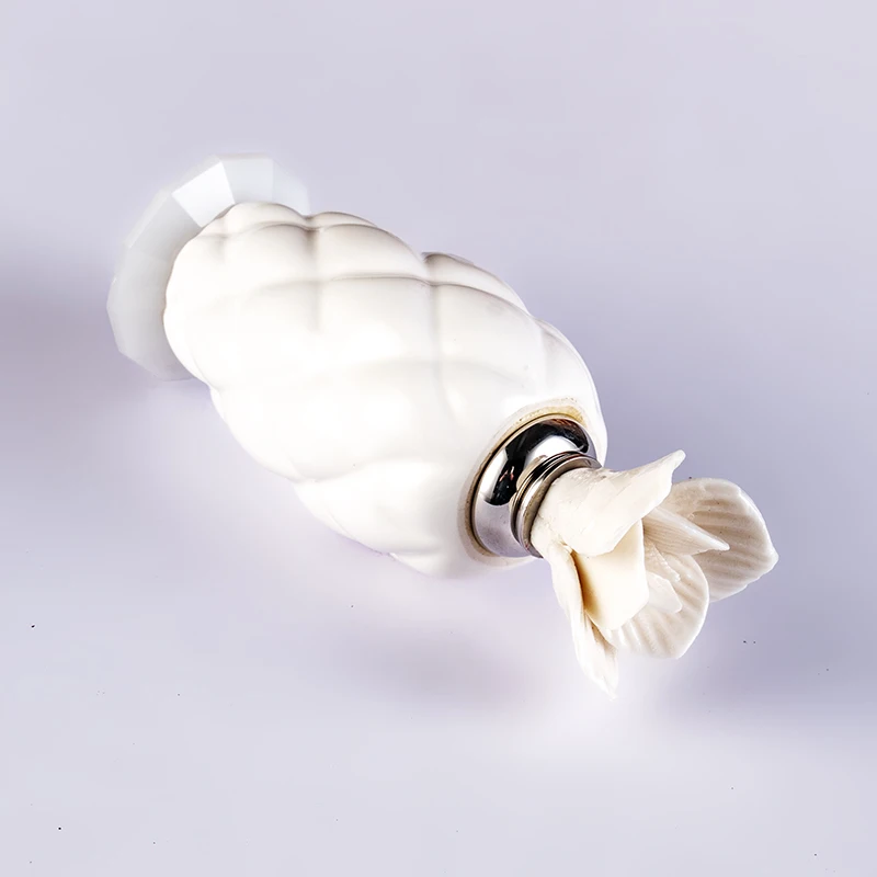 product new design pure white delicate 12ml glass empty bottle elegant fashion crystal perfume bottle-6