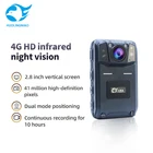 Camera Body Camera 4G GPS WIFI AES265 Night Vision Live Video Wearable 4G Body Worn Camera