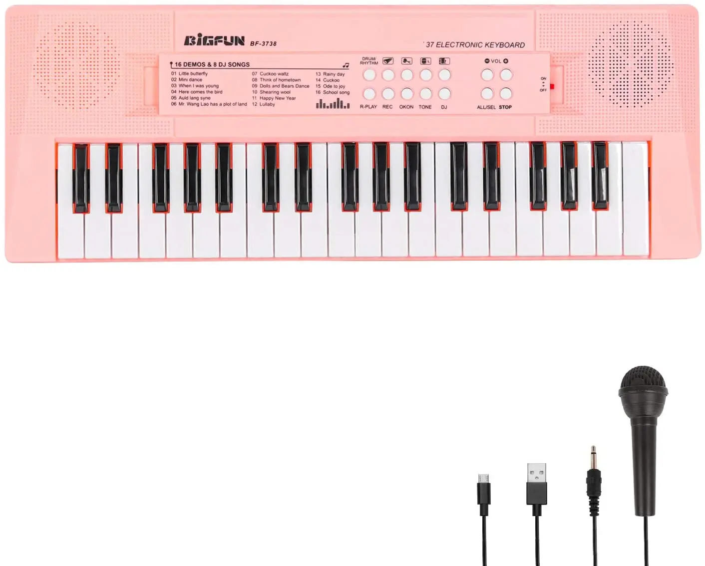 37Key USB Electric Piano Music Keyboard Piano for Kids Piano Music Teaching Toys Petyoung Kids Electronic Keyboard Piano 
