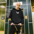 Hoodie Hoodies Hoodie Embroidery Long Sleeve Men Plain Color Hoodies Letter Design Brushed Hoodies Coat
