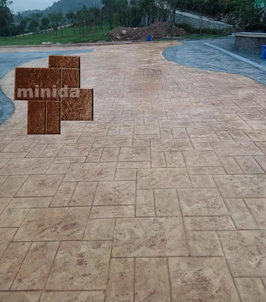 Royal Ashlar Rubber Decorative Concrete Stamps Mat Buy Stamped Concrete Moulds Concrete Stamps Mats Royal Ashlar Rubber Concrete Stamping Mould Product On Alibaba Com
