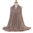 Scarf Trade Pure Color Shawl Scarf Wholesale Foreign Trade Factory Monochrome Pearl Chiffon Bubble Towel