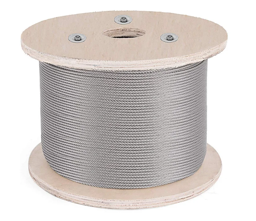 1000 FT STAINLESS STEEL 1/8" 7x19 Cable Rail Railing Wire Rope 