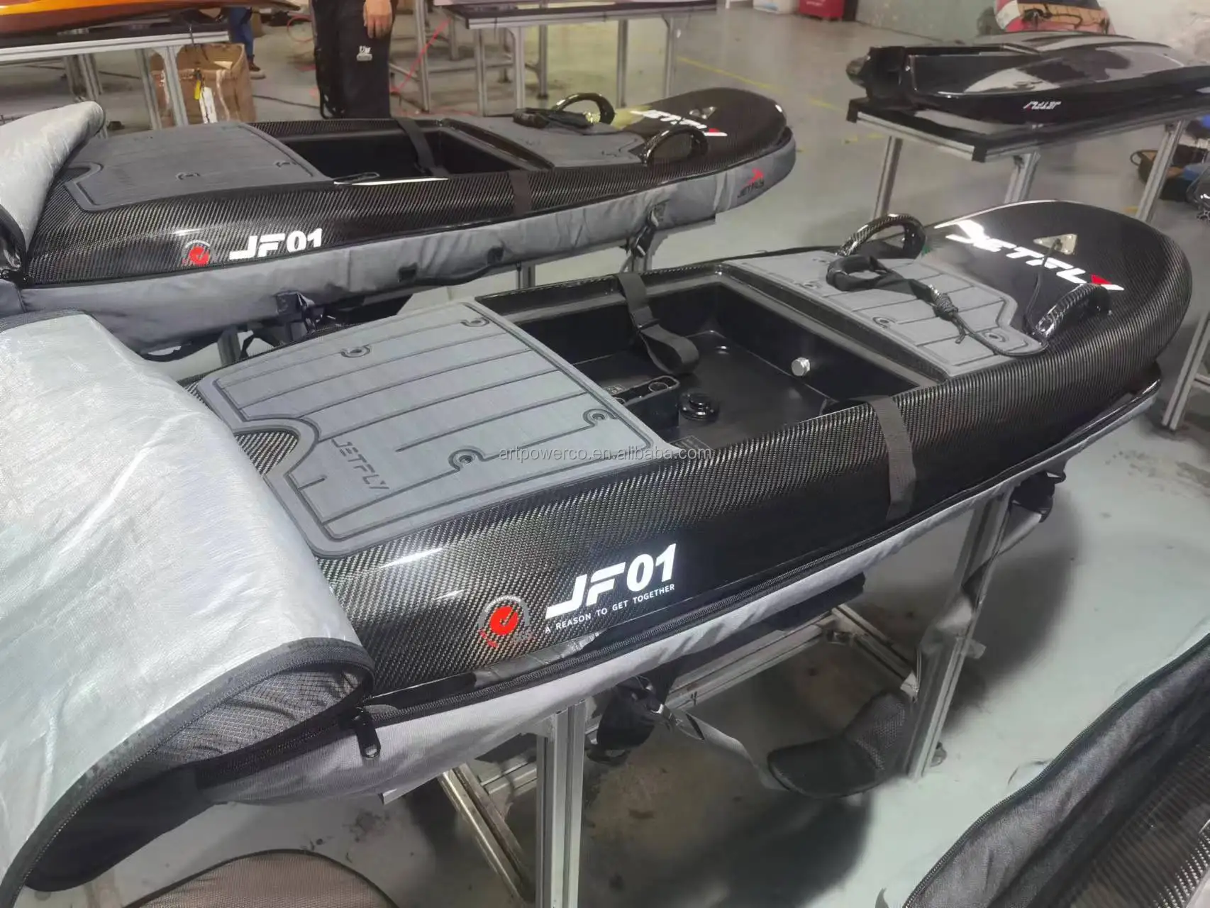 JetFly 01 Beginner Grade Unisex Carbon Fiber Electric Water Surf Board Battery 72v Powered Jet Surfboard Fin Ocean Waters details