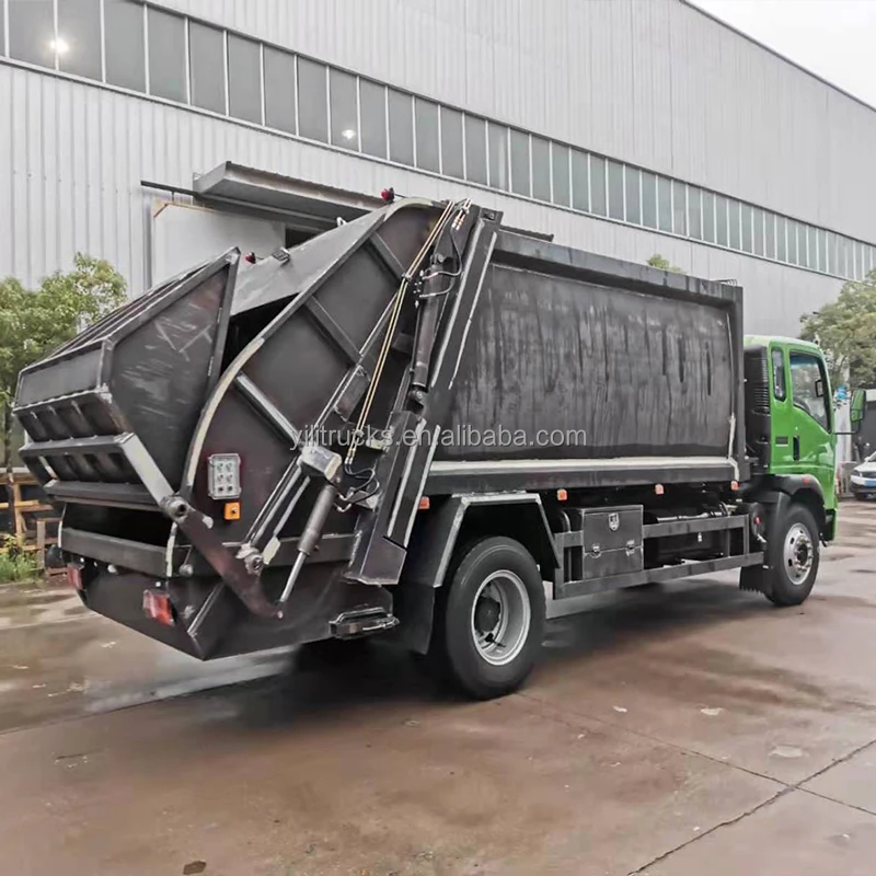 Sinotruk Howo 4x2 8m3 Compression Garbage Collector Compressed Rubbish