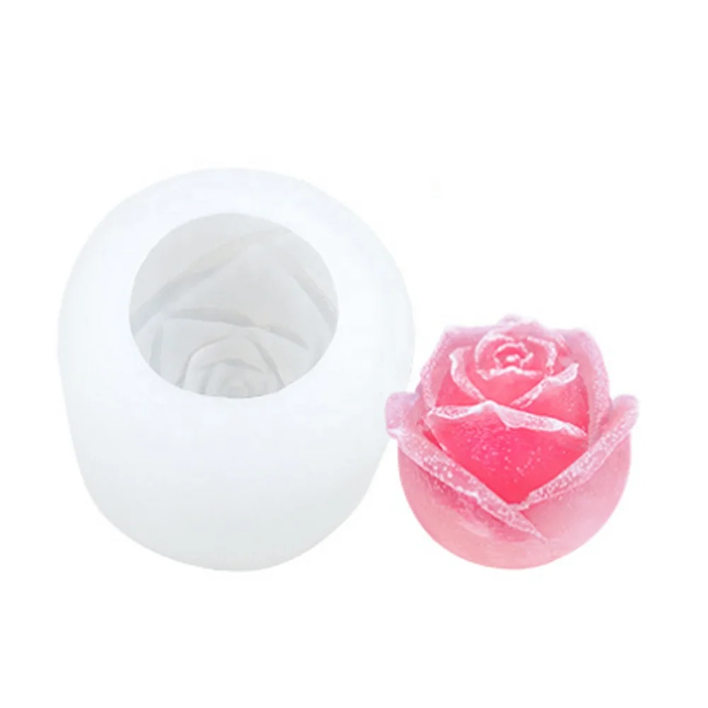 Best Price 3D Flower Bloom Rose Soap Mold Cake Decoration Silicon Fondant Mold