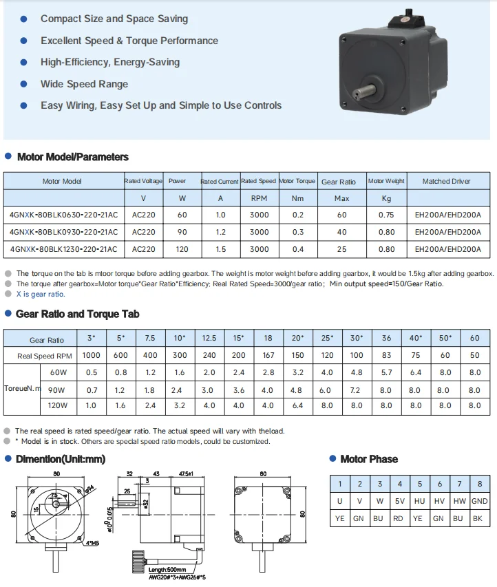 Bldc Motor, 48V, 24V, 110V, 220V - detail 26