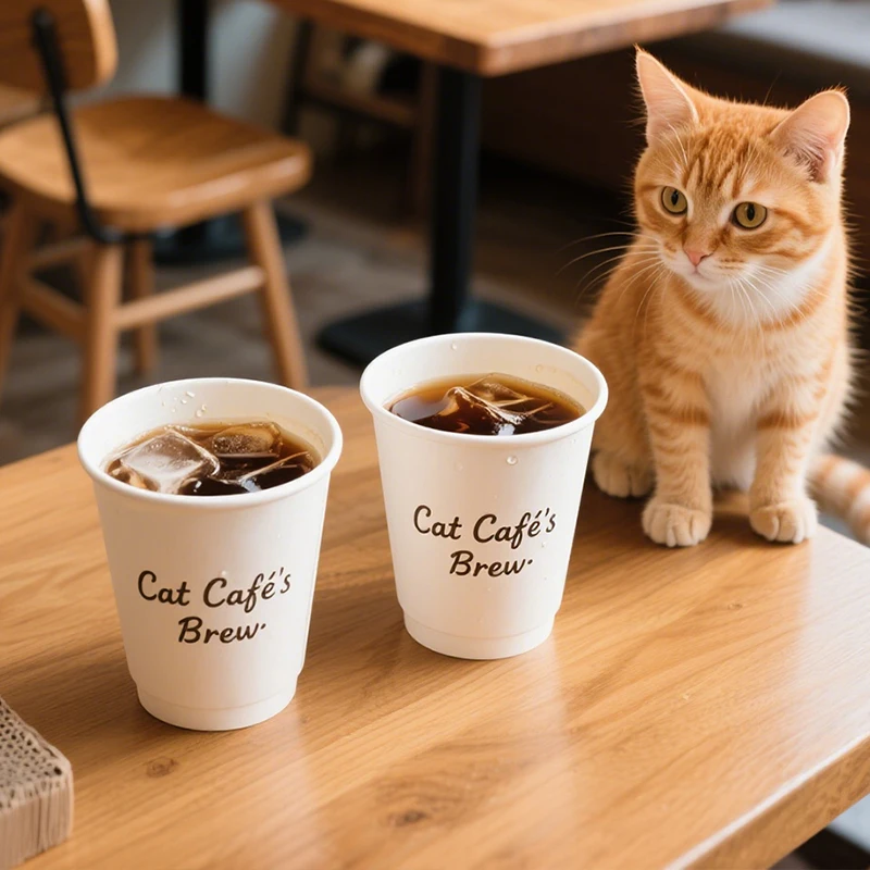 product 14 16 ounce hot selling custom personalized printed white paper cups branded premium double layer hot coffee paper cup with lids-4