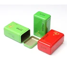 Tea Box Custom Printed Tea Mint Tin Can Square Metal Hinged Mint Tin Box