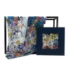 Print Silk Scarf Custom Design Floral Print Pure Silk Twill Square Women Designer Scarf Bandana