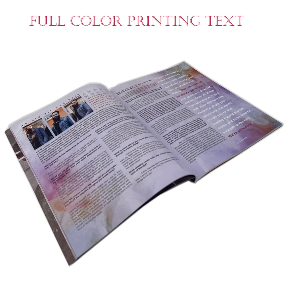 Professional Custom A A Perfect Binding Softcover Offset Photo Full