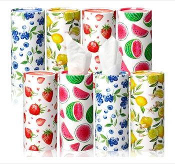 Car Tissues Holder with Facial Tissues -2ply 50 Sheets Per Tube, Cylinder Car Tissue, Travel Tissues Box, for Car Cup Holder