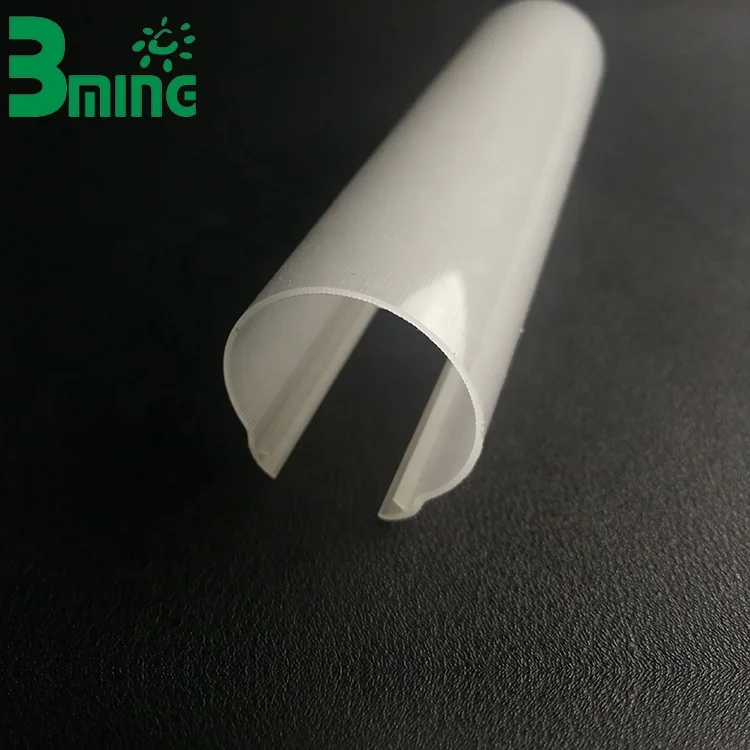 Half Round Shape Led Plastic Lamp Cover Extrusion Tube PC Light Cover, View Light Diffuser Cover, Bming Details from Baoming Optical Material Co., Ltd. Alibaba.com