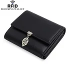 Wallet Ladies Leather Purse Wallet Compact Bifold Rfid Blocking Women Small Short Mini Wallet