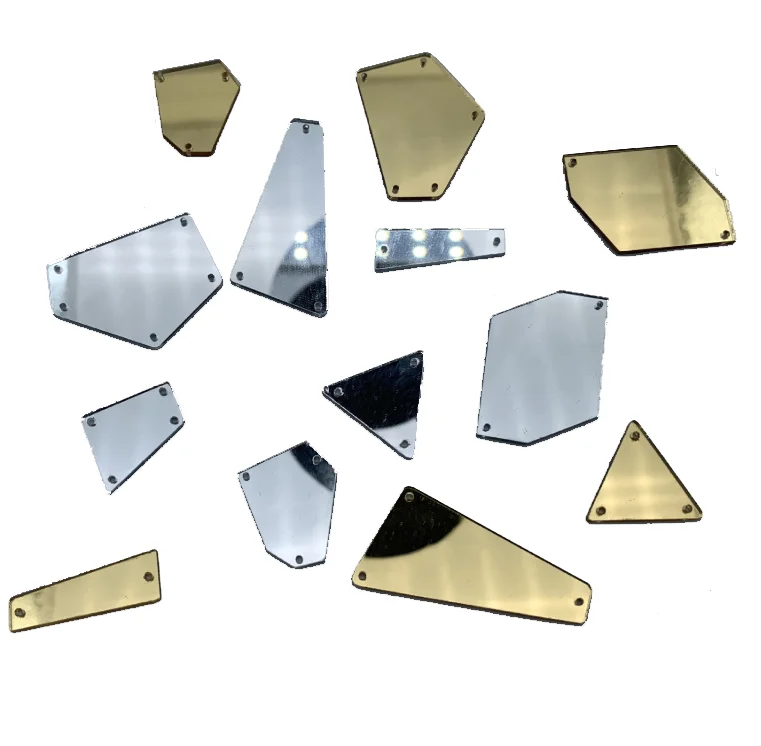 flat mirror beads