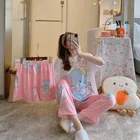 Sleepwear Nightwear Custom High Quality Women 3 Pcs Set Pajama Sleepwear Nightwear