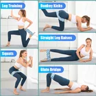 Bands Elastic Hip Circle Resistance Bands Yoga Stretching Non-slip Hip Resistance Booty Bands