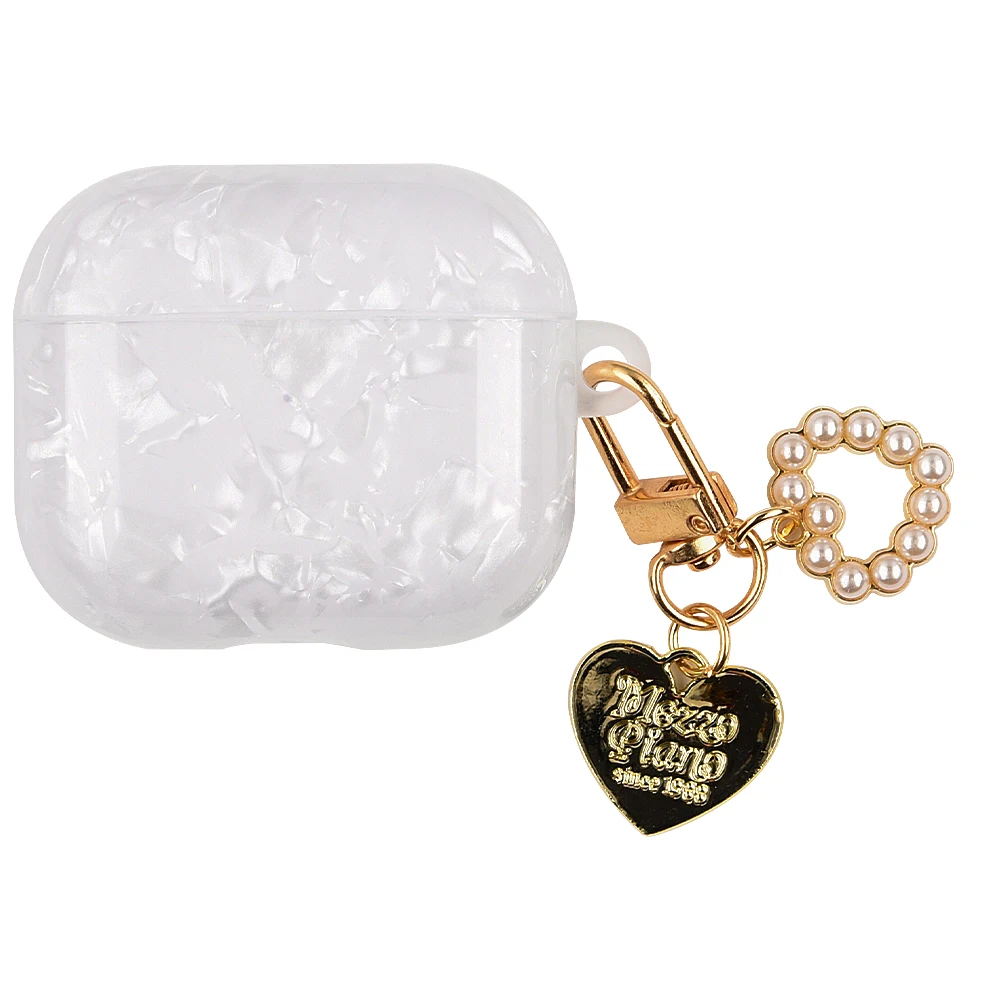 Clear Glitter AirPods Pro 3 (2025) Case With Cleaning Kit, Phone Stand & Keychain