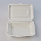 Food Food Customizable 450ml 15g Microwave Safe Bagasse Made Biodegradable Take Away Food Container Packing