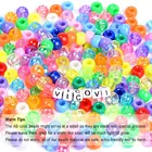 37x23.3x6.6cm 5700+pcs Multicolor Craft Beads Pony Beads Rainbow Kit For DIY Jewelry Making