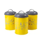 Tea Round Box Tea Tea Custom Round Shape Bamboo Lid Metal Tin Box