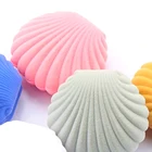 Jewelry Box Flocking Shell Shape Jewelry Box Velvet Cute Jewelry Ring Necklace Box Custom Logo