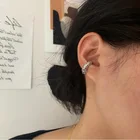 Clip Earrings Brass Vershal Minimalist Vintage Irregular Gold Silver Plated Aretes Ear Bone Clip Earrings