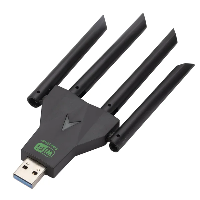 5G wireless network card Gigabit dual band driver free computer USB wifi receiver 1300Mbps wireless network card