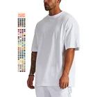 Cotton Men's Blank Cotton Tshirt Oversized Drop Shoulder Design Plus Size T-shirt Custom Printing T Shirts