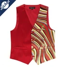 Waistcoat Men Mens Waistcoat Fashion 2 Different Fabric Mix Waistcoat Men For Work Dressing